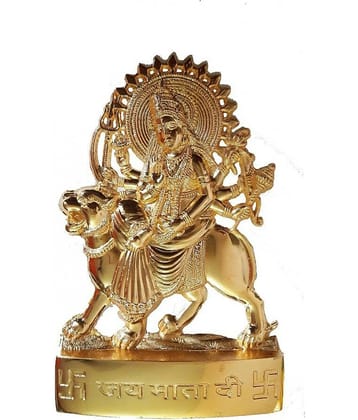 Shri Astha Vinayak Brass Goddess Durga Idol ( 1.3 cm )