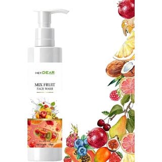 HEYDEAR Mix Fruit Face Wash - Natural Gentle Cleanser for All Skin Types, 100ml