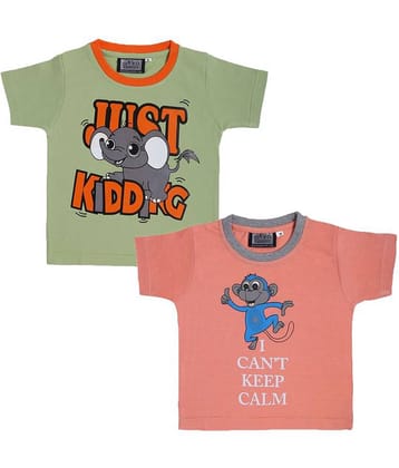 Neo Garments Pack of 2 Baby Girls 100% Cotton T Shirts ( Multi )