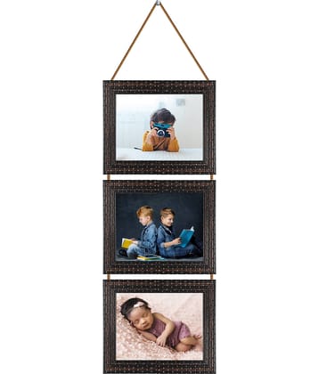 Indianara Wood Brown Photo Frame Sets - Pack of 1