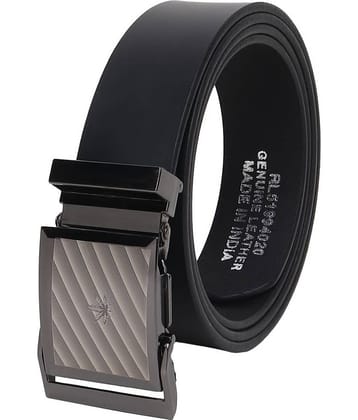 SILKSHOPPING - Black 100% Leather Men's Formal Belt ( Pack of 1 )