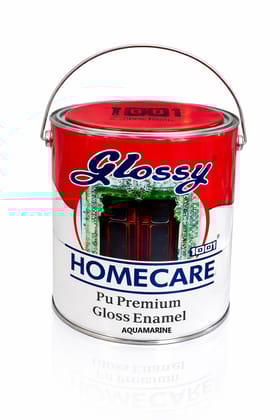 1001 Homecare PU Premium High Gloss Enamel Paint - High Gloss Finish, Fade Resistant, Wall & Metal Paint - Aquamarine, 4 Ltr 1001 Homecare PU Premium High Gloss Enamel Paint - High Gloss Finish, Fade Resistant, Wall & Metal Paint - Aquamarine, 4 Ltr