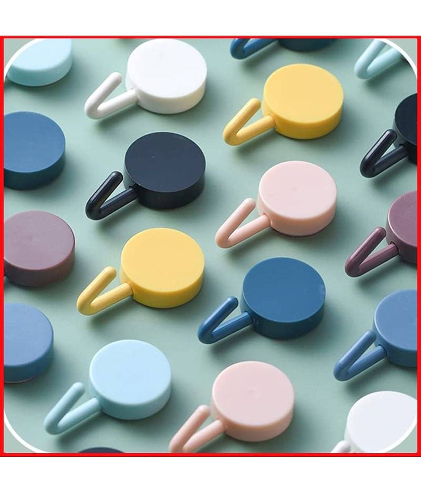 Rtb 10 Pcs Wall Hook Plastic