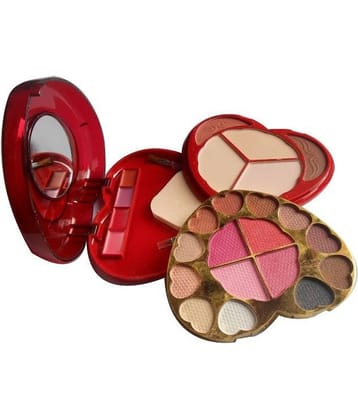 Ads Color Series 15 Eyeshadow 2 Blusher 3 Powder Cake 4 Lipcolour A3900-2