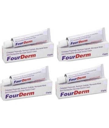 FOURDERM CREAM 10 GM (PACK OF 4) Hand Cream 40 g Pack of 4