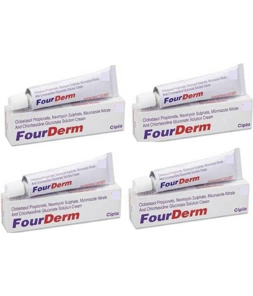 FOURDERM CREAM 10 GM (PACK OF 4) Hand Cream 40 g Pack of 4