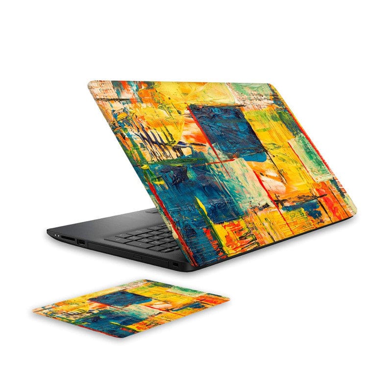 Canvas Painting 1 Laptop Skin and Mouse Pad Combo