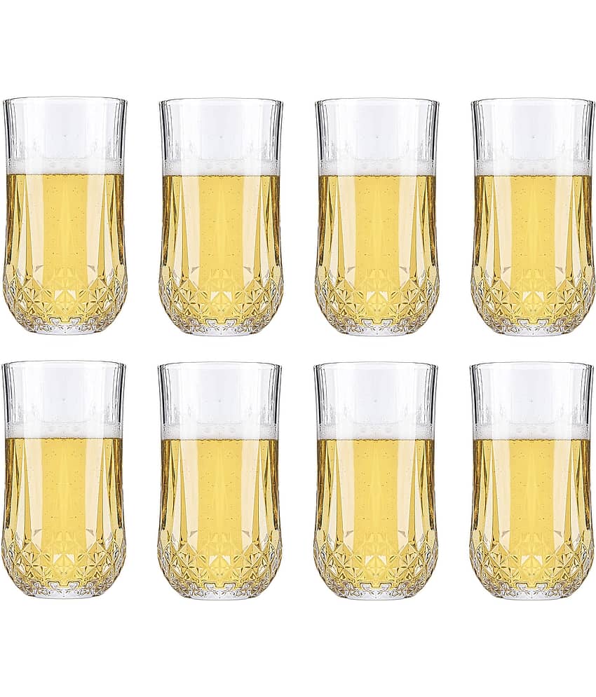 Somil Water/Juice  Glasses Set,  200 ML - (Pack Of 8)