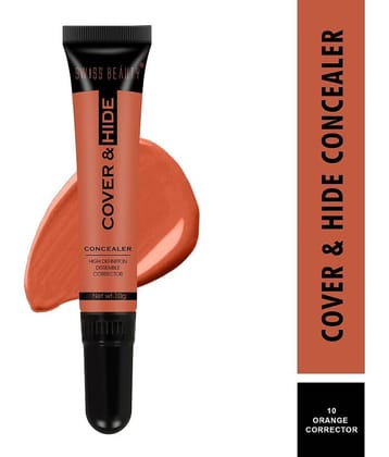 Swiss Beauty Cover & Hide Concealer  Cream Concealer Tan 10 mL