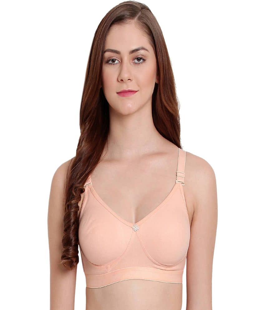 Elina Cotton T-Shirt Bra - Beige