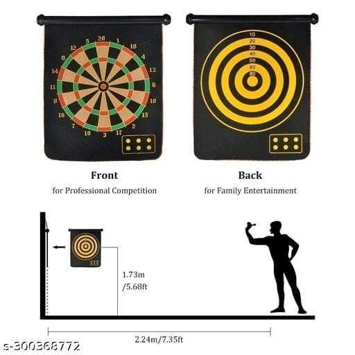 Magnetic Dart Board with 6 Darts for Kids and Adults