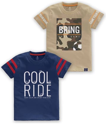 CODEZ Pack of 2 Boys Cotton Blend Polo T-Shirt ( Multi Color )