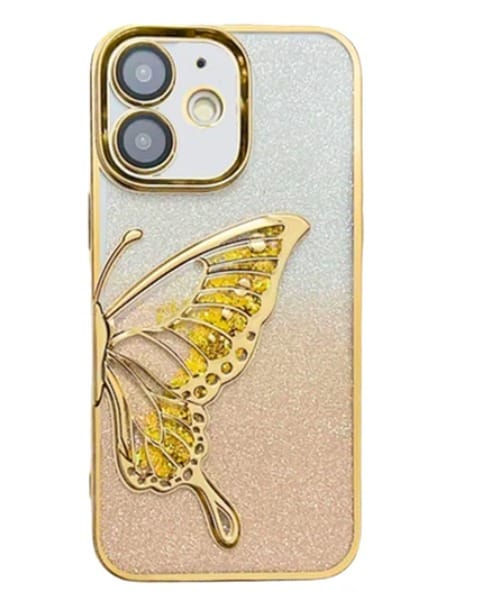 Butterfly - 3D Glitter Butterfly Quicksand iPhone Case iPhone 15 PRO MAX