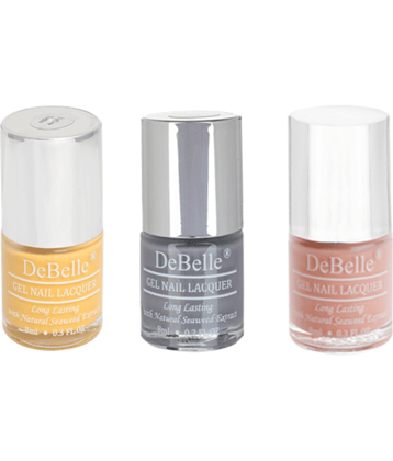 DeBelle Nail Polish Multi Glossy Pack of 3 24 mL
