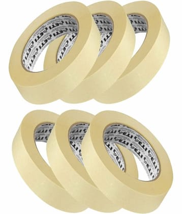 ETI -Masking Tape for Carpenters & Painters 24mm X 20Mtr (Pack of 6)