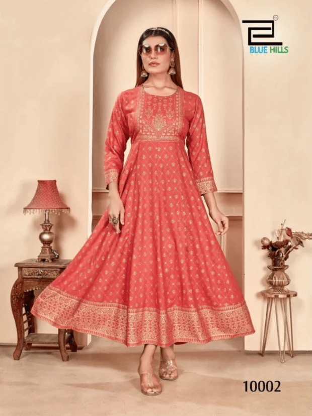 Shimmer Bluehills Anarkali Kurtis