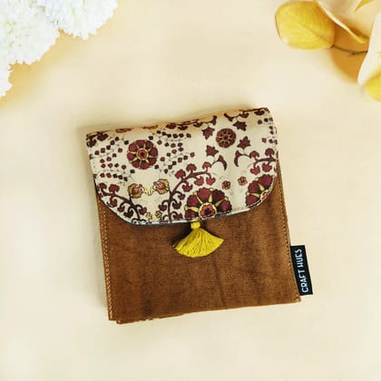 5 COMPARTMENT MINI WALLET-GREEN MAROON SUZANI