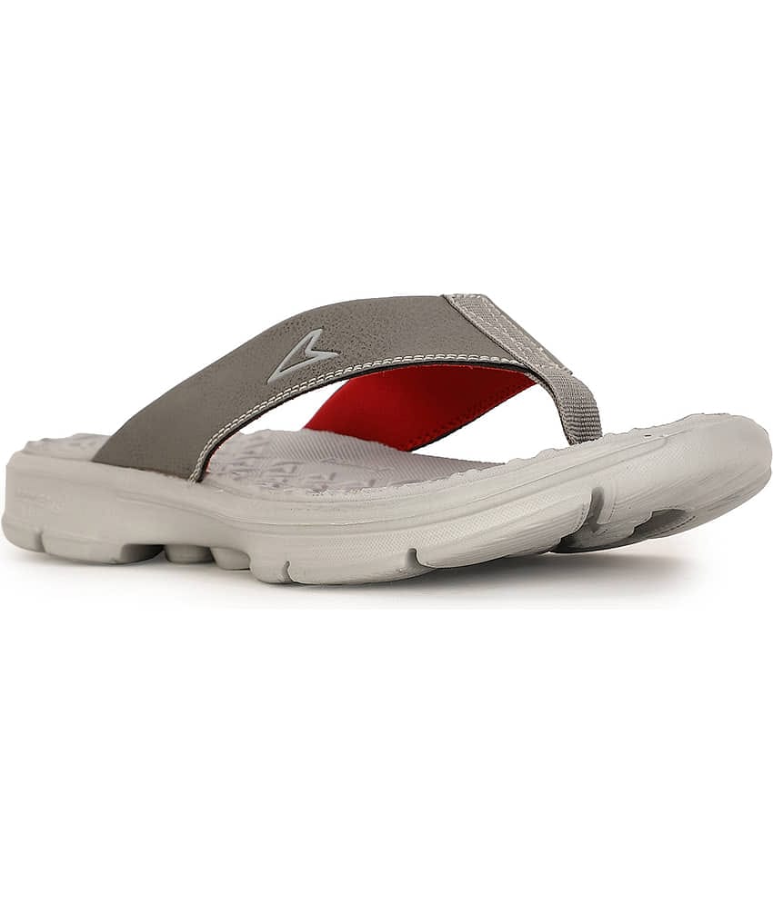 Power Light Grey Men's Thong Flip Flop
