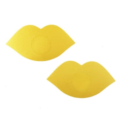 Kaamastra Lips Shape Nipple Pasty-Yellow