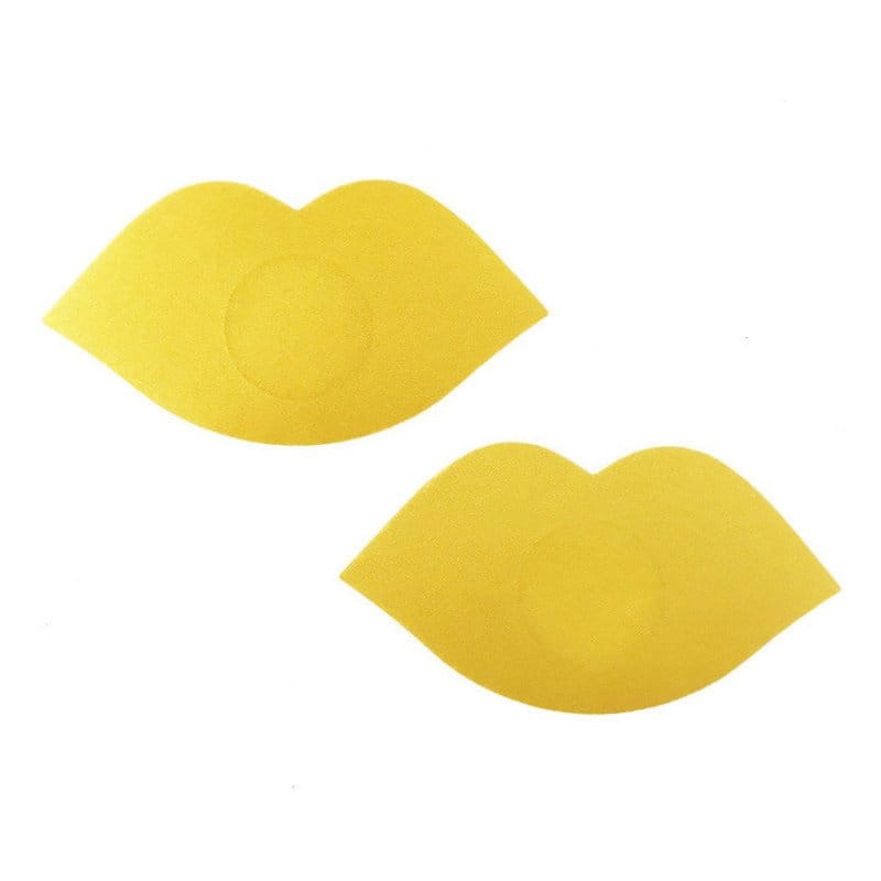 Kaamastra Lips Shape Nipple Pasty-Yellow