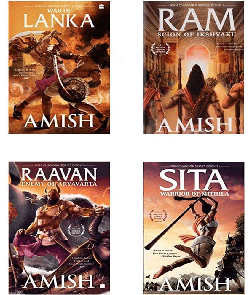 Ram Scion Of Ikshvaku & Raavan Enemy of Aryavarta, & SITA Warrior of Mithila, & War of Lanka ( Ram Chandra Series 4 Books Combo ) English , Paperback ,By Amish Tripathi