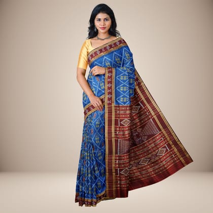Tribal Motif Khandua Silk Saree Tribal Motif Khandua Silk Saree