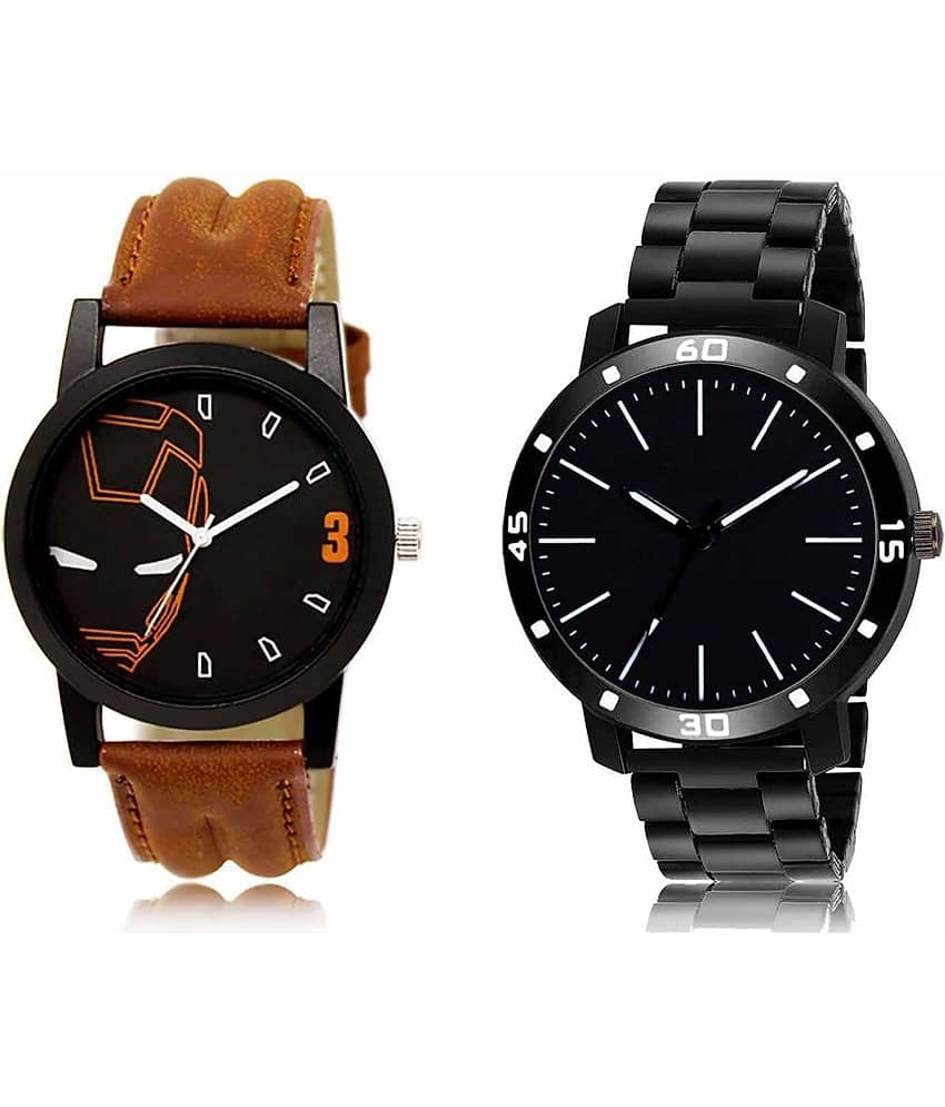 Lorem - Analog Watch Watches Combo For Men and Boys ( Pack of 2 )
