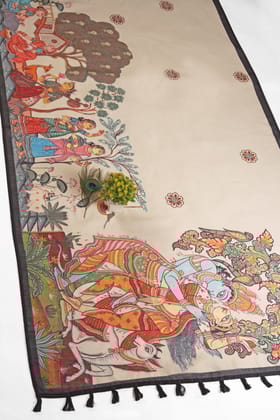 Vrindavan Vaas Chanderi Saree