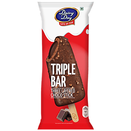 Dairy day New Triple Bar - Three Layered Choco Stick, Rich & Creamy, 70 ml