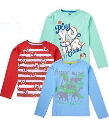 Cub Mcpaws Pack of 1 Boys Cotton T-Shirt ( Multi Color )