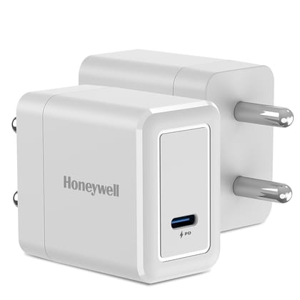 Honeywell Zest PD20W Charger, Type C Ultra-Fast Wall Charger with PPS Support, Compatible with All smartphones TWS, Bluetooth Speaker 