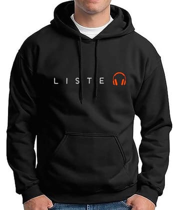 code yellow Fleece Hooded Men's Sweatshirt - Black ( Pack of 1 )