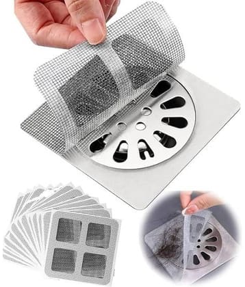 Hair Catcher Drain Sticker for Bathroom – 20 PCS Disposable Sink Strainer Mesh Pads – Anti-Clog Drain Cover for Hair & Waste Filter, Easy to Use & Remove