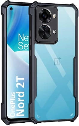 PLUGTECH Slim Shockproof Case | Matte Black Soft | Drop Protection | Precise Cutouts | Premium Mobile Cover for OnePlus Nord 2T