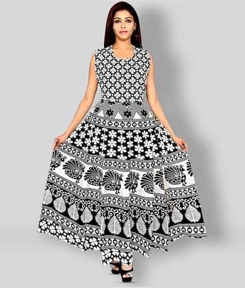 Frionkandy - Multicolor Cotton Blend Women's Fit And Flare Dress ( Pack of 1 )