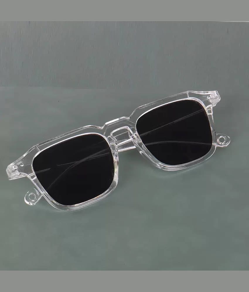 Elligator White Square Sunglasses ( Pack of 1 )