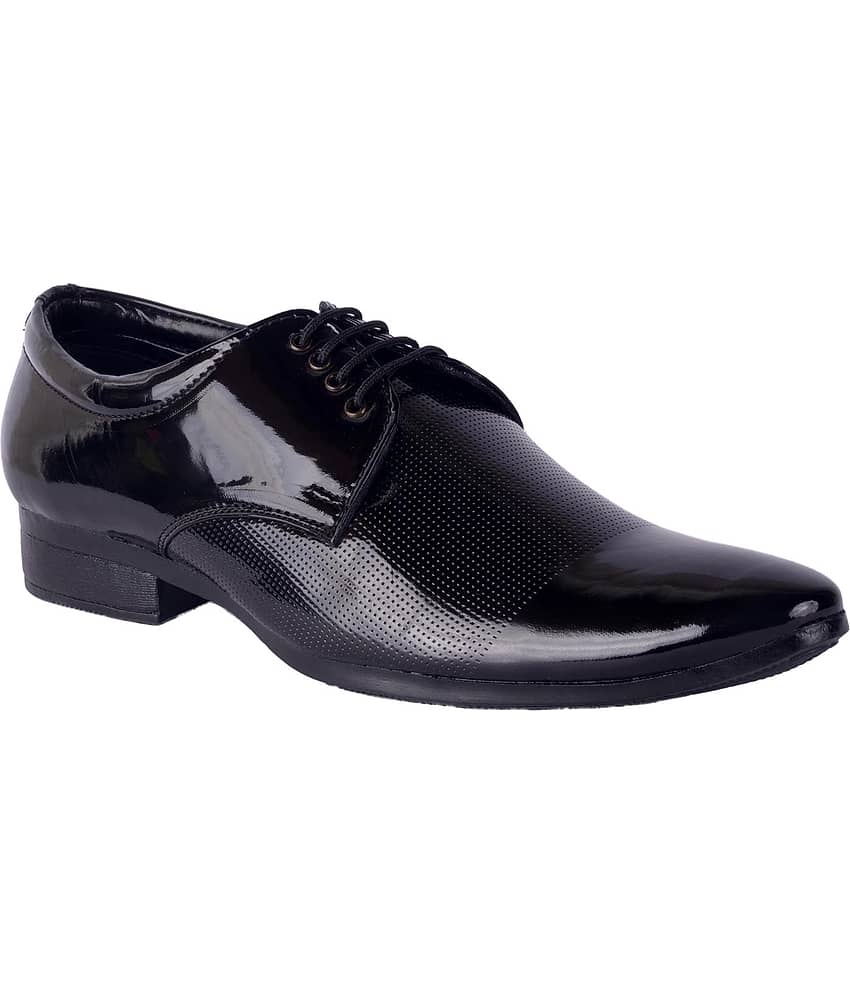 Aadi - Black Men's Derby Formal Shoes