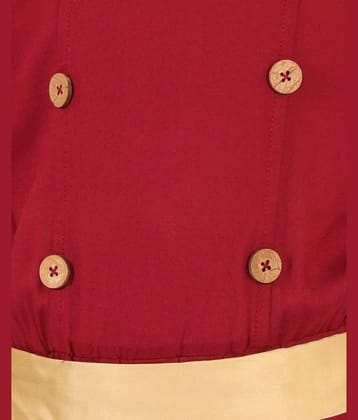 Kids Cave Girls Rayon Jumpsuit ( Pack of 1 , Maroon )