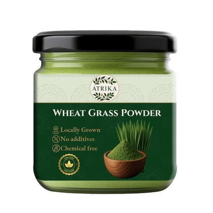 Atrika Wheatgrass Powder 100g | Organic Wheat Grass Powder | Superfood for Immunity & Detox | Gehu Ghaas Churna