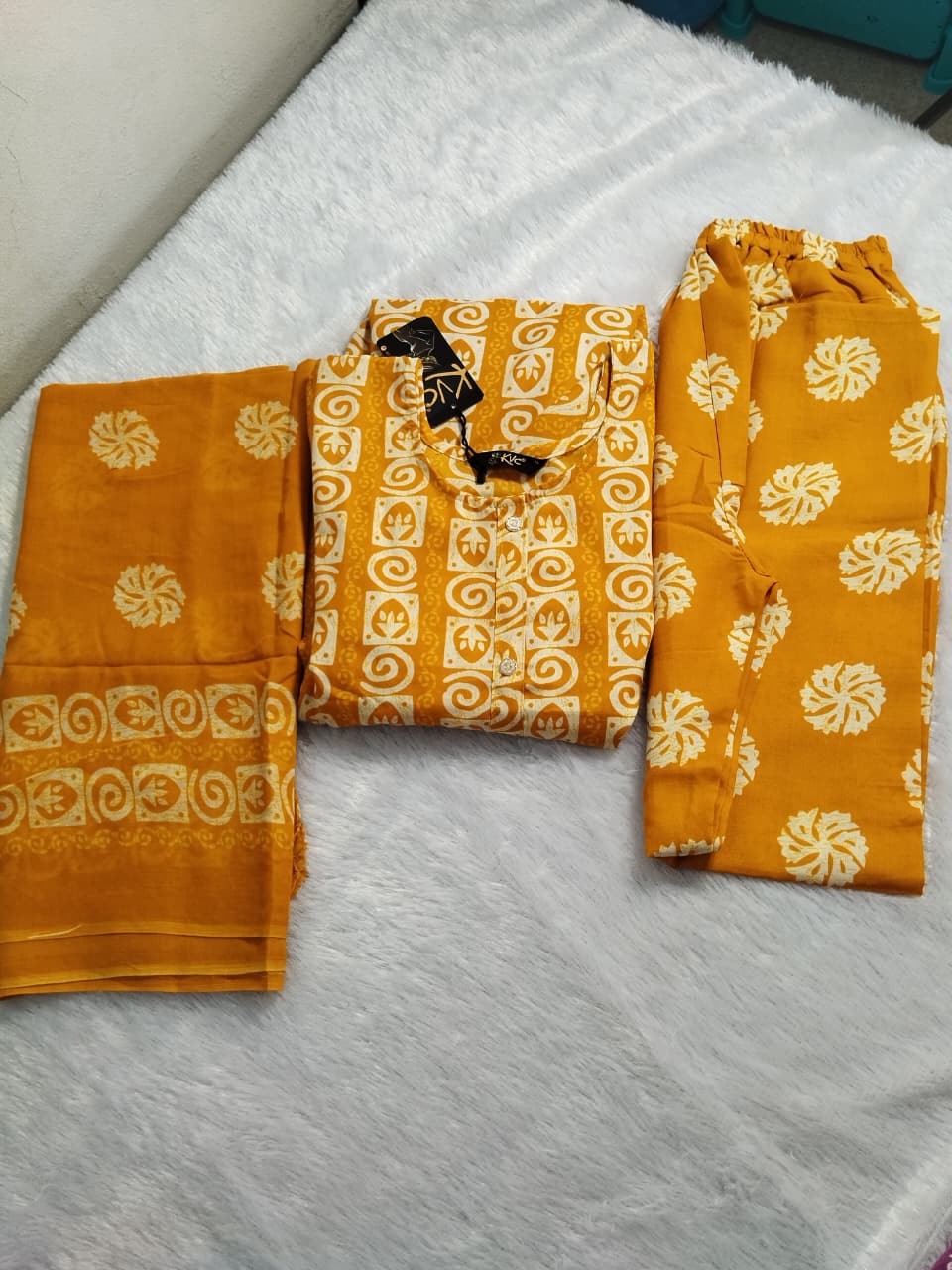 Pure jaipur cotton   suit frock model straight pant