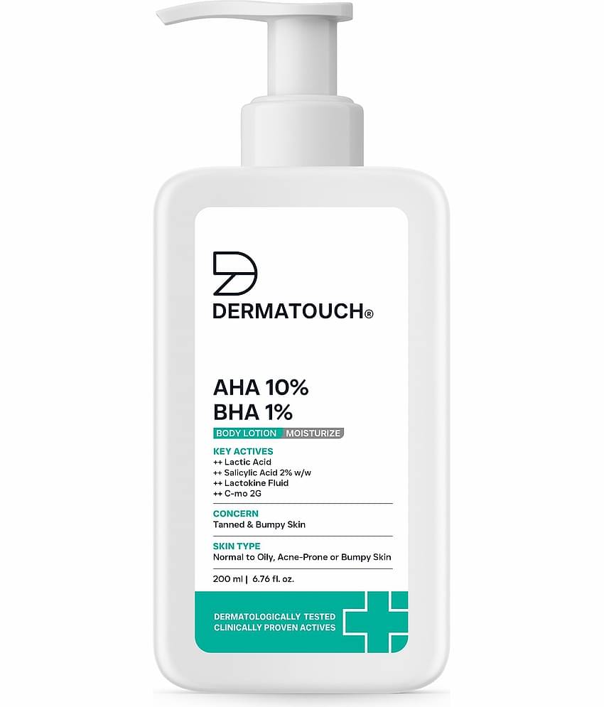 Dermatouch Aha 10% Bha 1% Body Lotion For Dry Skin, 200 ml