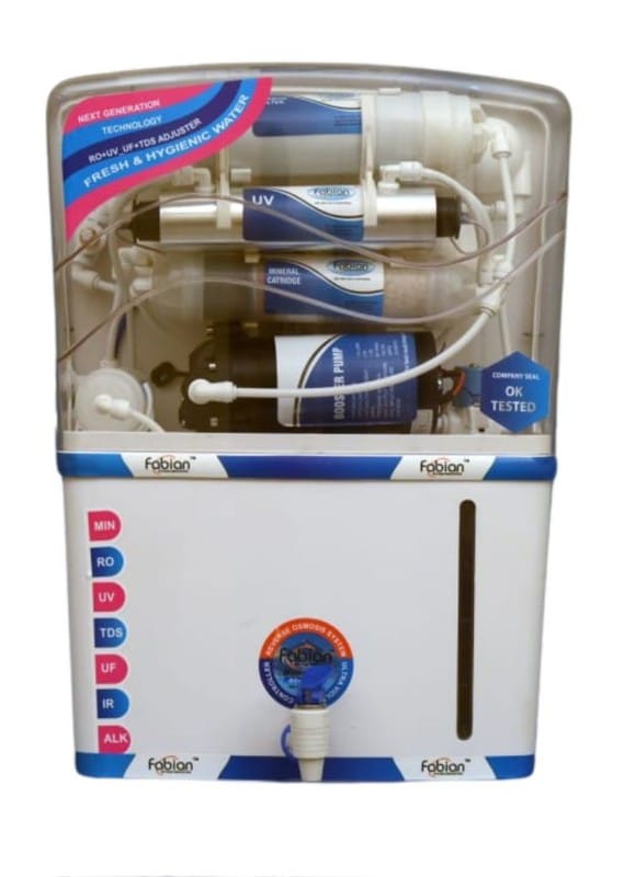 Fabian Grand Water Purifier (12L) | RO+UV+TDS+Mineral+UF+Iron Guard | High-Capacity Wall Mountable Purifier