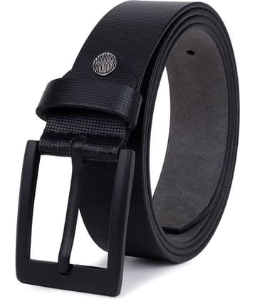 SUNSHOPPING - Black 100% Leather Men's Formal Belt ( Pack of 1 )