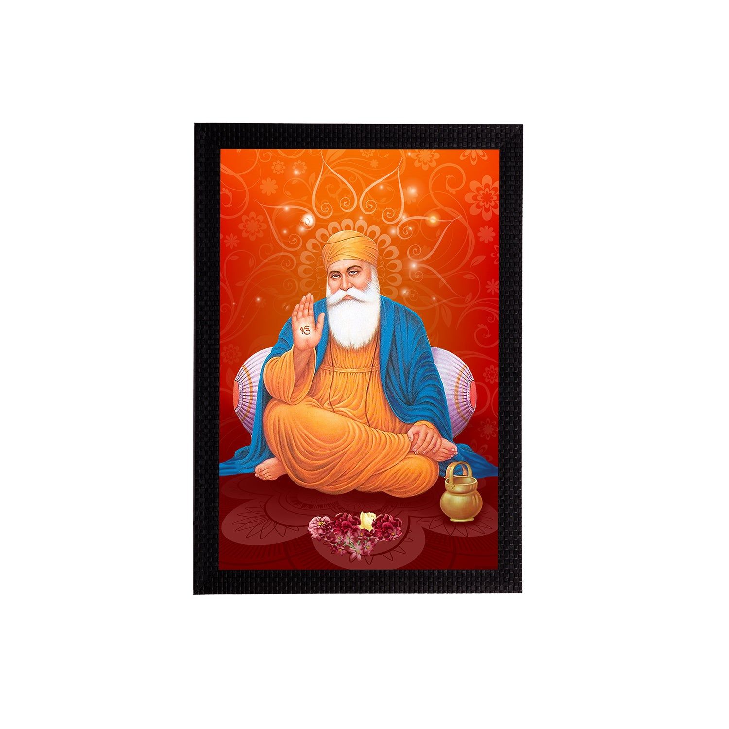 Shri Guru Nanak Dev Ji Painting Digital Printed Religious Wall Art