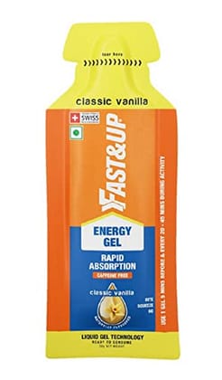 Fast&Up Energy Gel- Classic Vanilla flavour - Pack of 5 Gel Sachets Fast&Up Energy Gel- Classic Vanilla flavour - Pack of 5 Gel Sachets