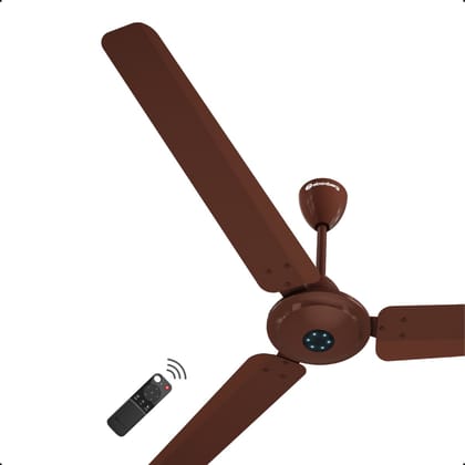 Atomberg Ikano 1400 mm BLDC Ceiling Fan with Remote Control & LED Indicators | Gloss Brown