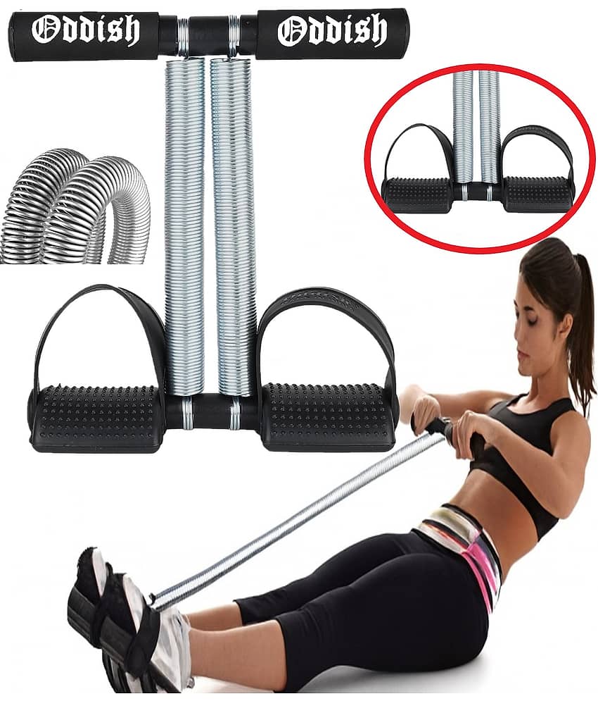 Oddish® Double Spring Tummy Trimmer for Men & Women | Heavy Duty Abs Exerciser for Weight Loss, Belly Fat Burner & Full Body Workout Equipment