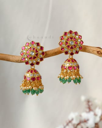 Gold Polish Silver Earrings CHE2043