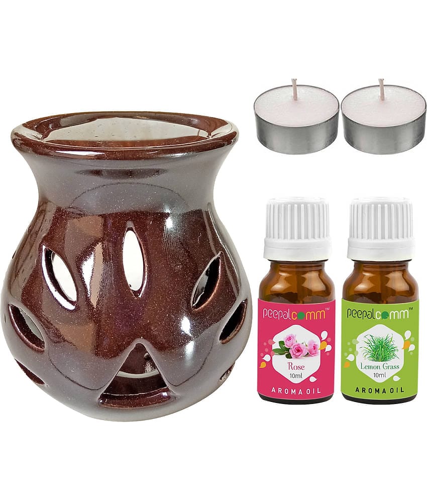 Peepalcomm Ceramic Aroma Oils & Diffusers Set - Pack of 5