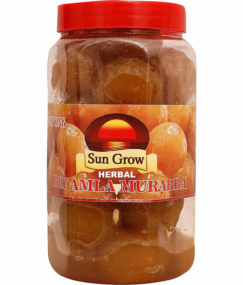Sun Grow Home Made Herbal Dry Amla Murabba Ingredient: Organic Amla ,Clove, Elam,Crystals ,Fenugreek Pickle 1 kg